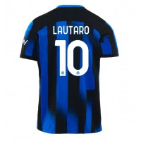 Moški Nogometni dresi Inter Milan Lautaro Martinez #10 Domači 2023-24 Kratek Rokav
